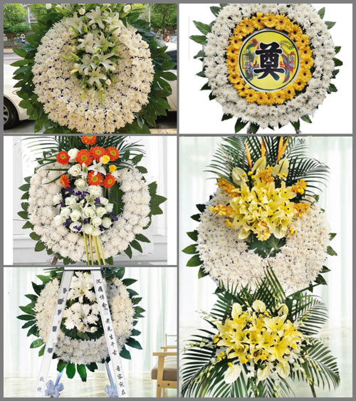 江苏南通港闸区幸福街道花圈速递